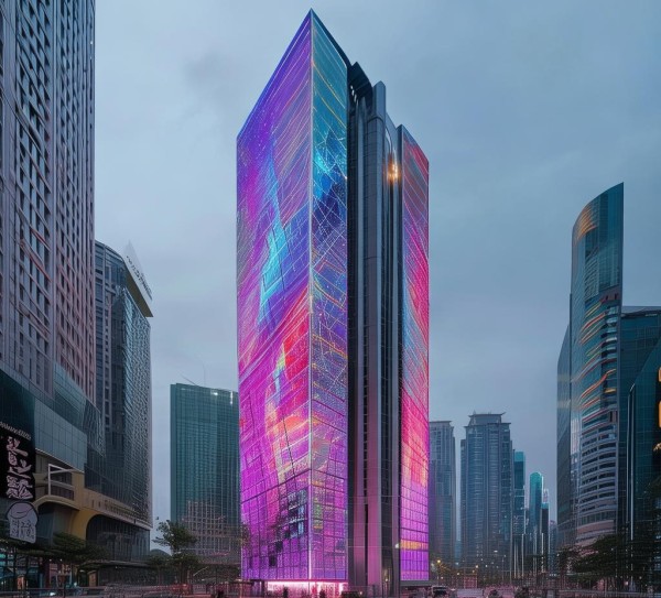 高温，湖南 Luke广告牌，城市地标的未来之选